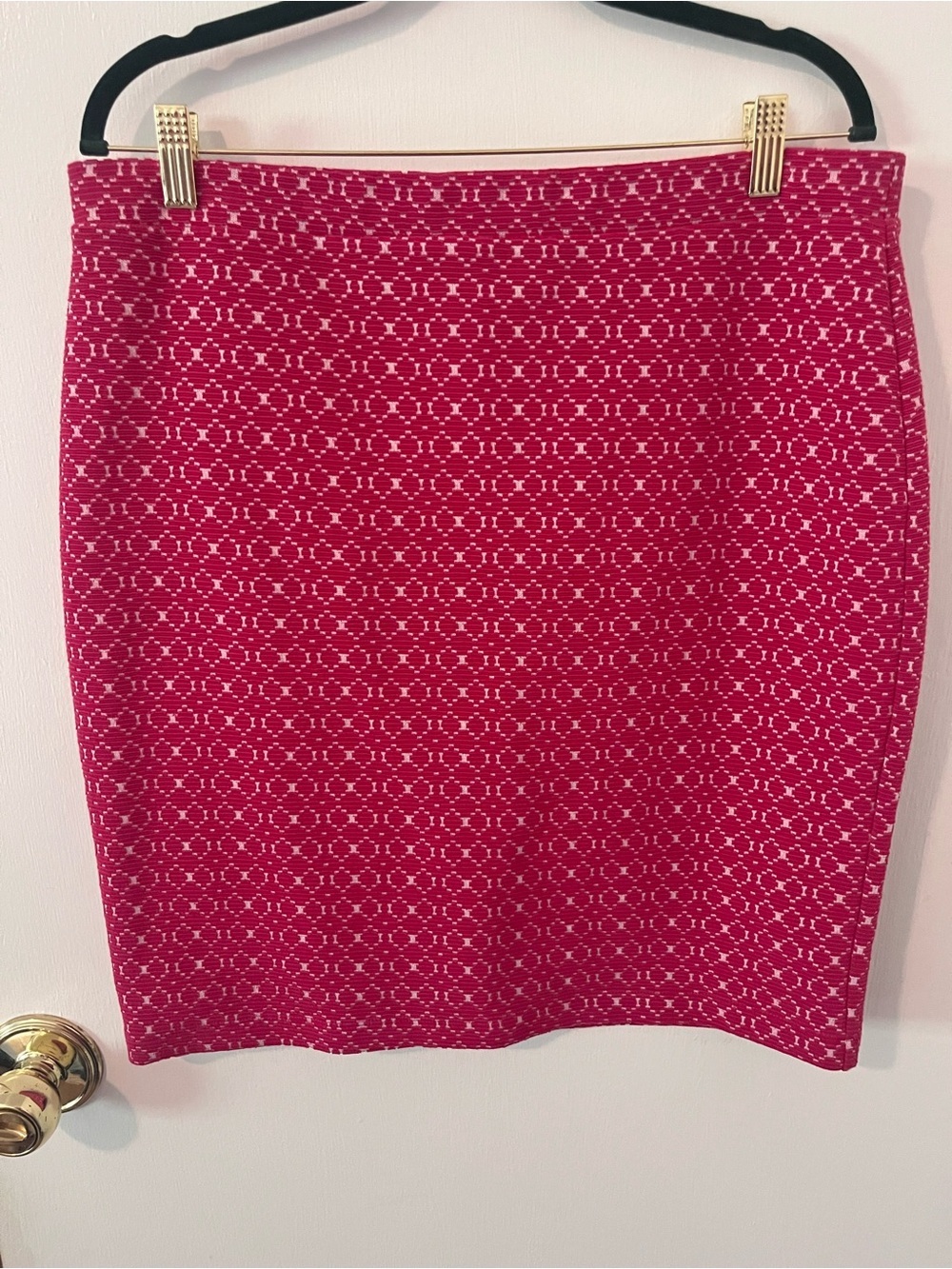 Leota Briar Bellissimo Jacquard Pencil Skirt Pink Textured XL - Picture 3 of 11